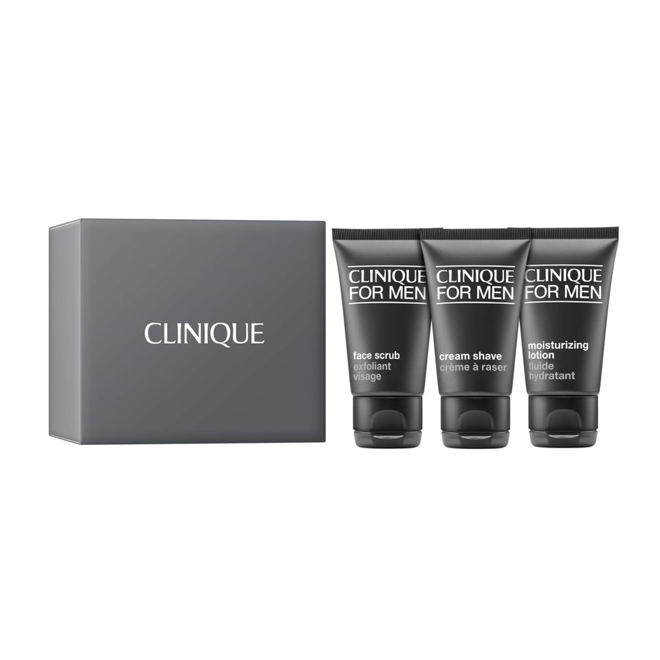 Clinique front packaging showing the gift set and easy gifting appeal