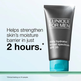 Clinique tube beside a coin showing 2.5 fl oz scale for size clarity