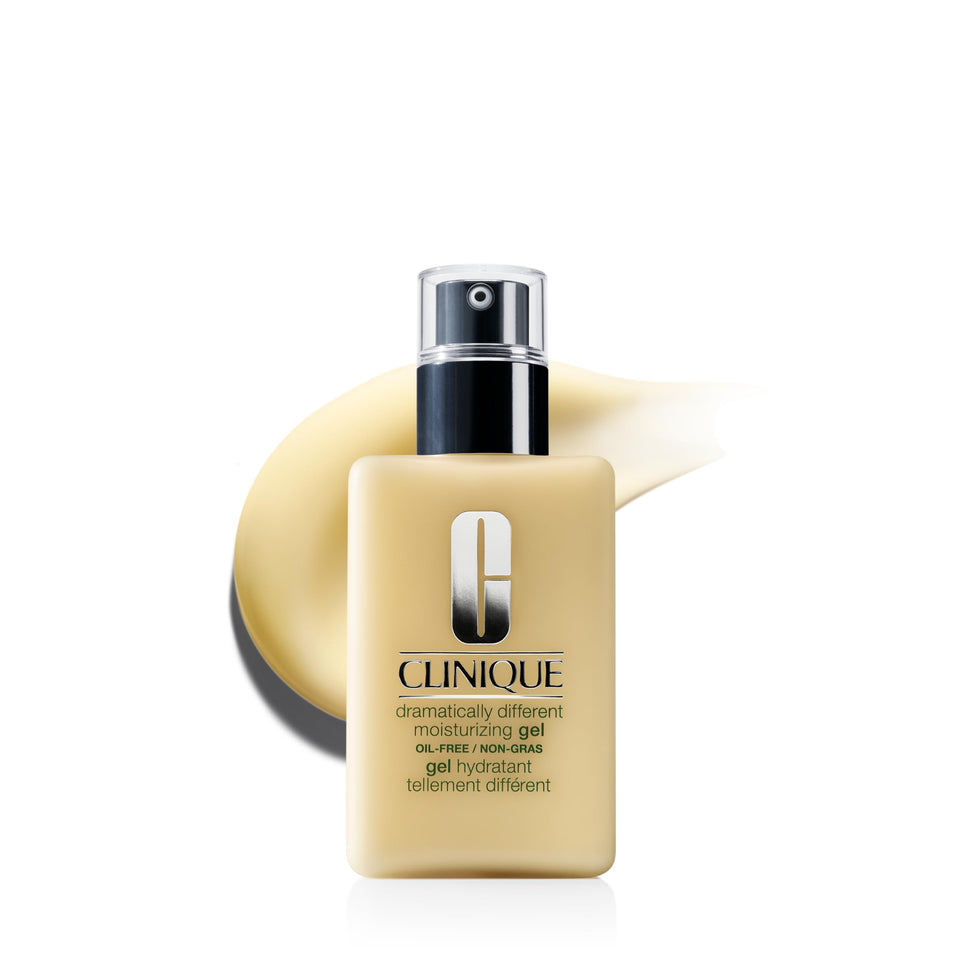Clinique front packaging showing gel bottle and product clarity benefit