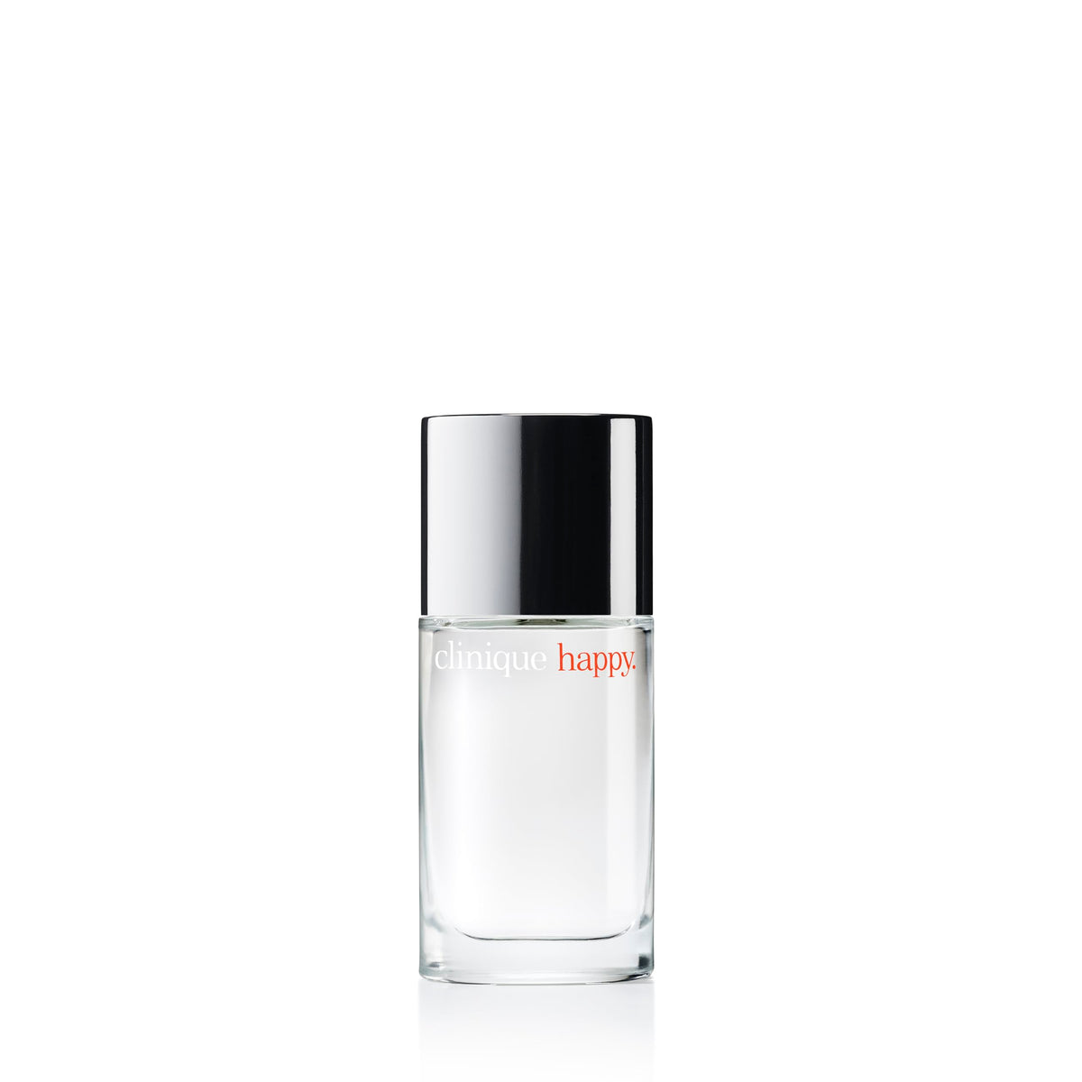 Clinique Happy front bottle showing label and shape, conveys joyful freshness
