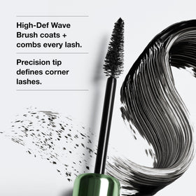 Clinique texture swatch showing smooth gel formula for non‑clumping finish