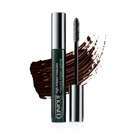Clinique High Impact Mascara front packaging showing product benefits and shade