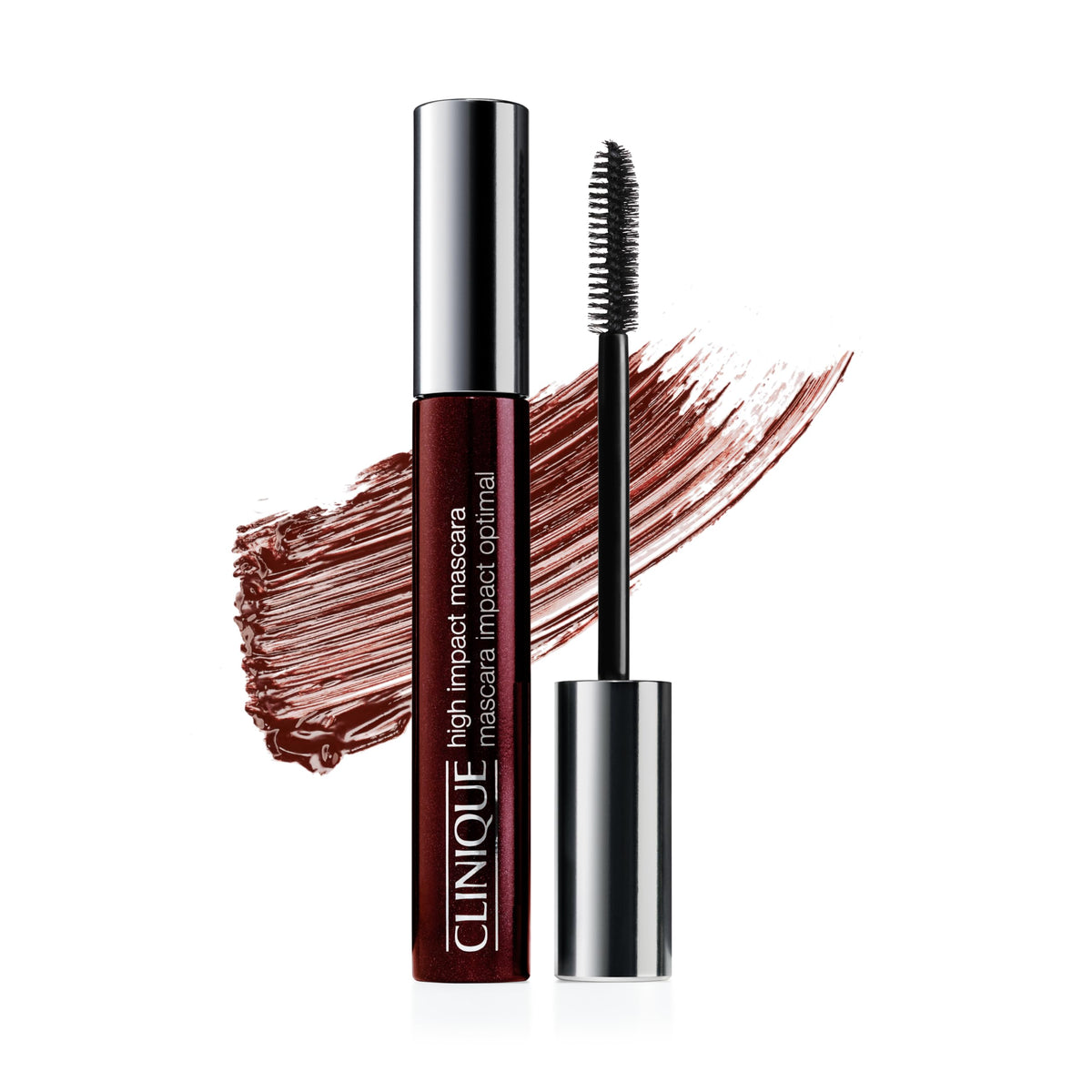 Clinique mascara front packaging shows compact tube and shade