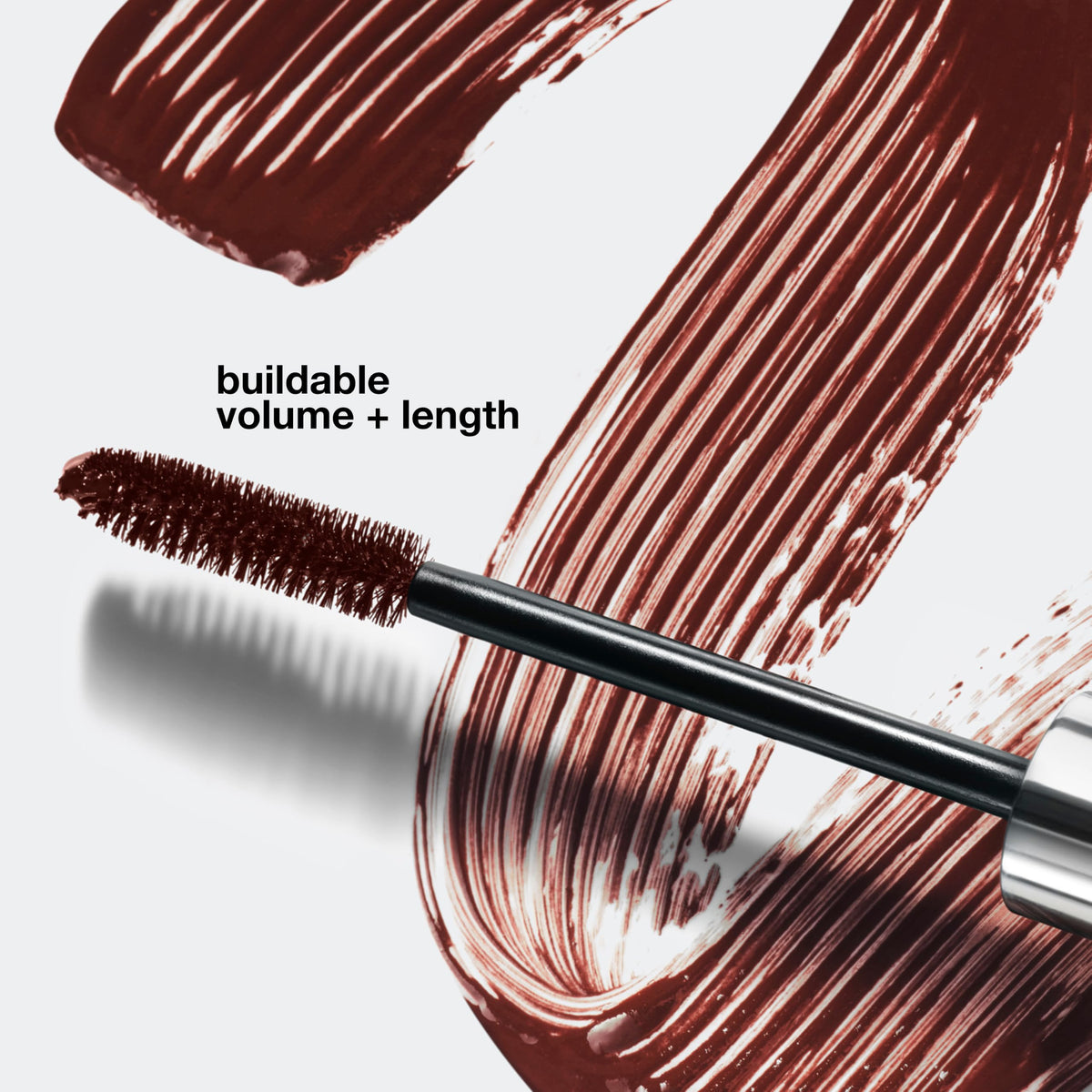 Clinique mascara swatch on skin showing rich Black Honey pigment