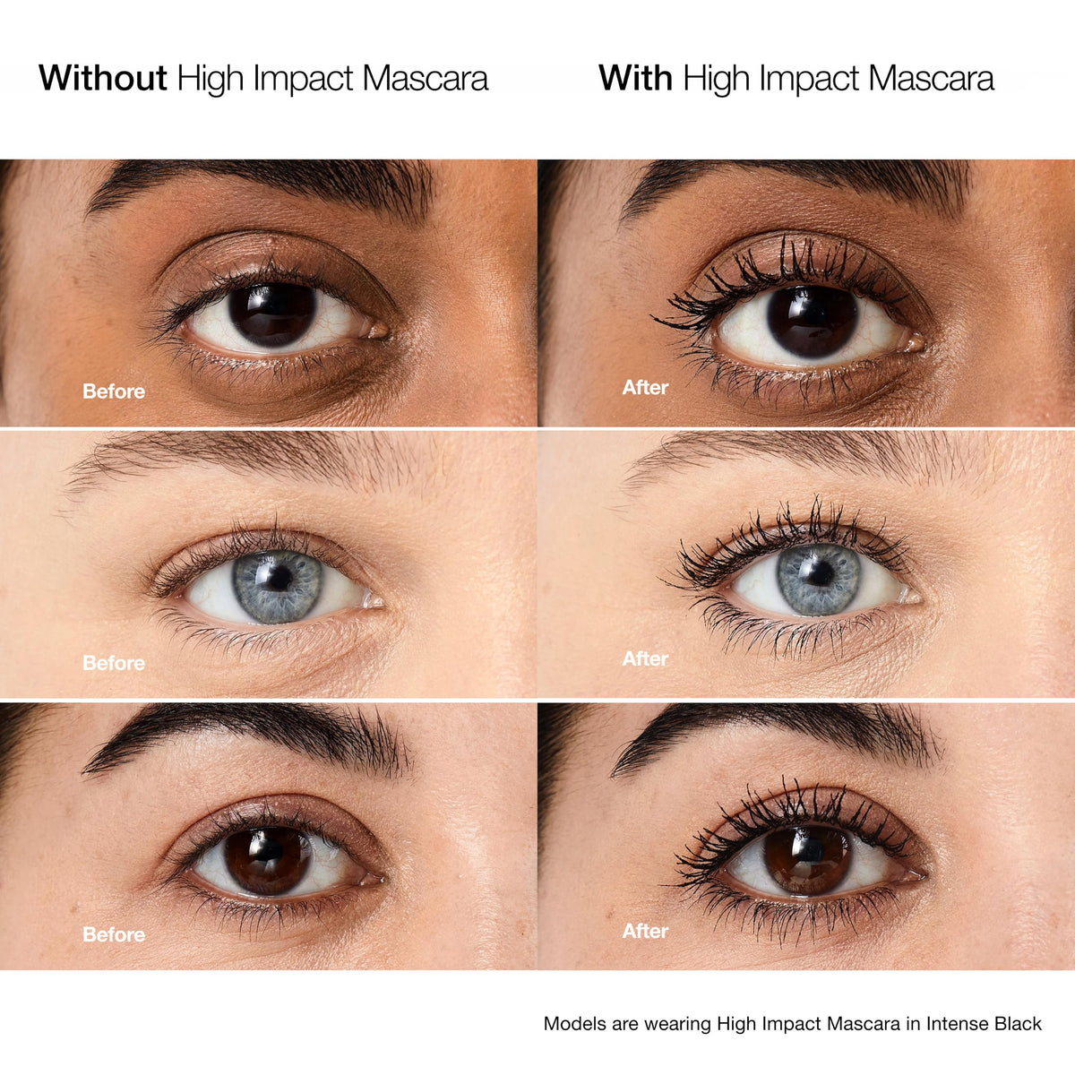 Clinique mascara wand closeup highlighting soft fiber brush benefit
