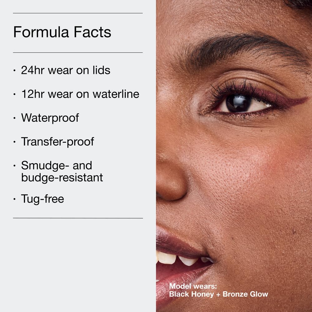Clinique pencil tip close-up showing smooth gel point for precise lining
