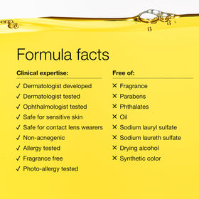 Clinique ingredients label closeup highlighting hyaluronic acid and antioxidant benefit