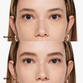 Clinique cone-shaped spoolie detail illustrating precision tip for exact shaping