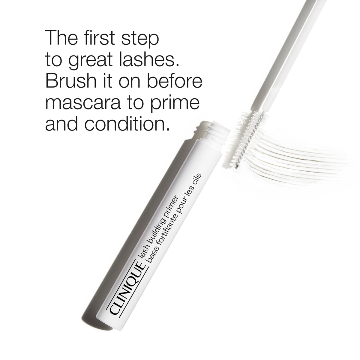 Clinique wand and bristles displayed to show precise application and control