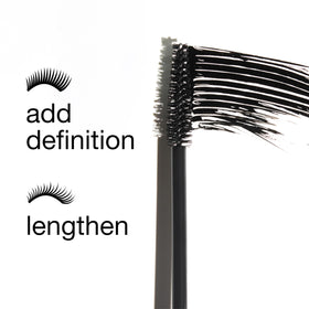 Clinique lash doubling mascara on model applying for visible length and definition