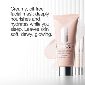 Clinique Moisture Surge Lip Treatment tube close-up showing smooth plumping benefit