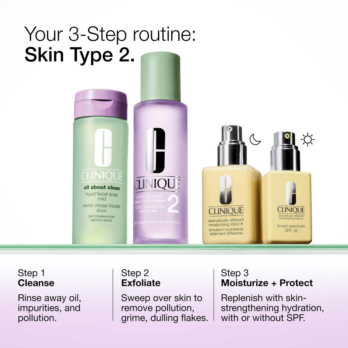 Soft foam lather from Clinique Mild cleanser showing gentle texture
