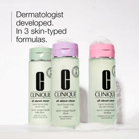 Morning routine scene with Clinique cleanser for refreshed skin start