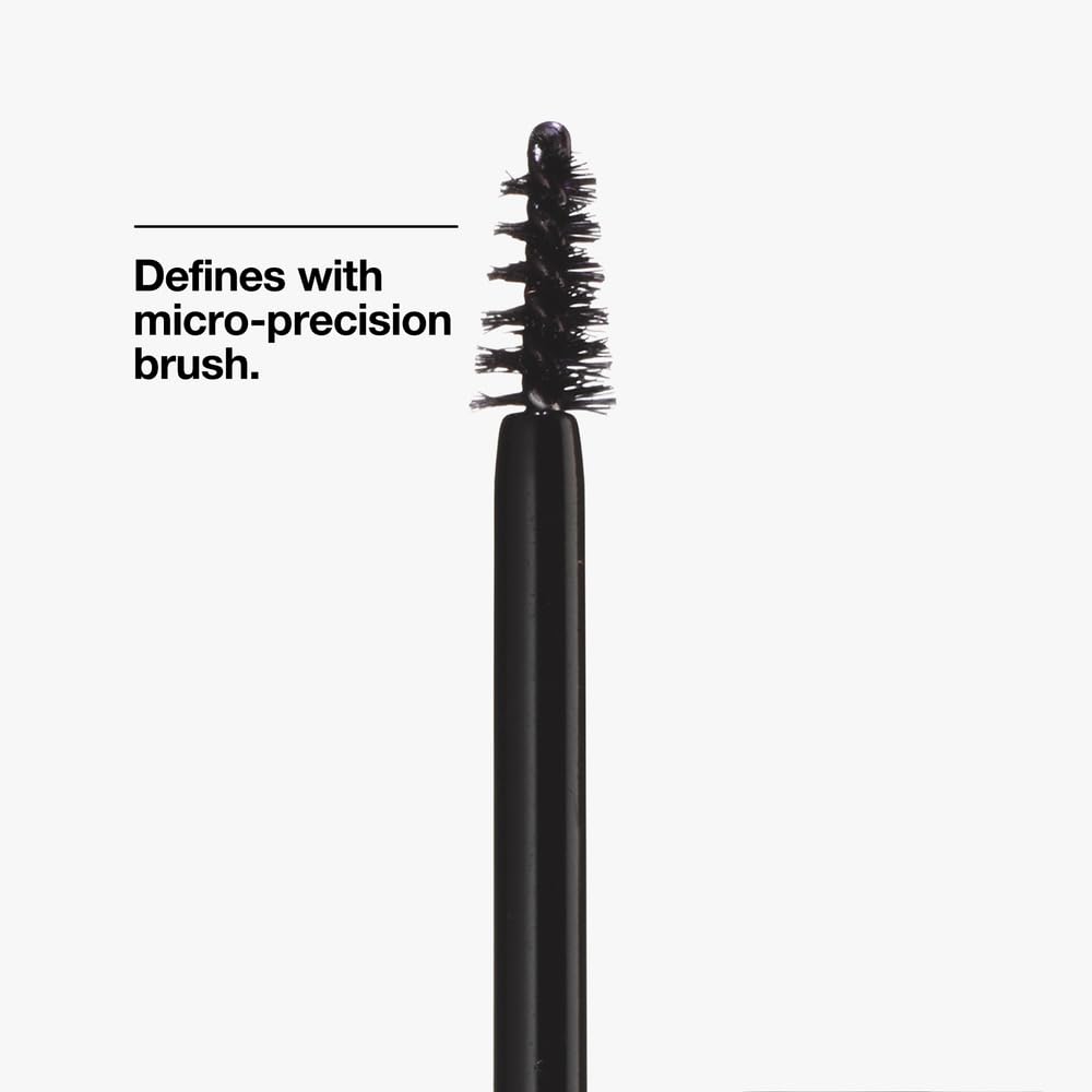 Clinique wand texture with mascara formula clinging evenly, promoting smudge-resistant wear