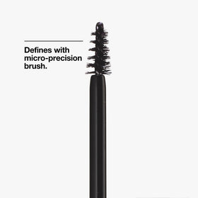 Clinique wand texture with mascara formula clinging evenly, promoting smudge-resistant wear