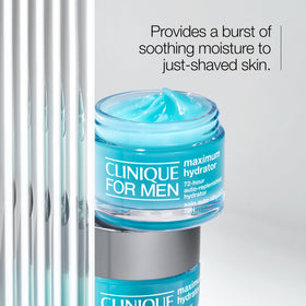Clinique open jar gel-cream texture highlighting lightweight feel and absorption
