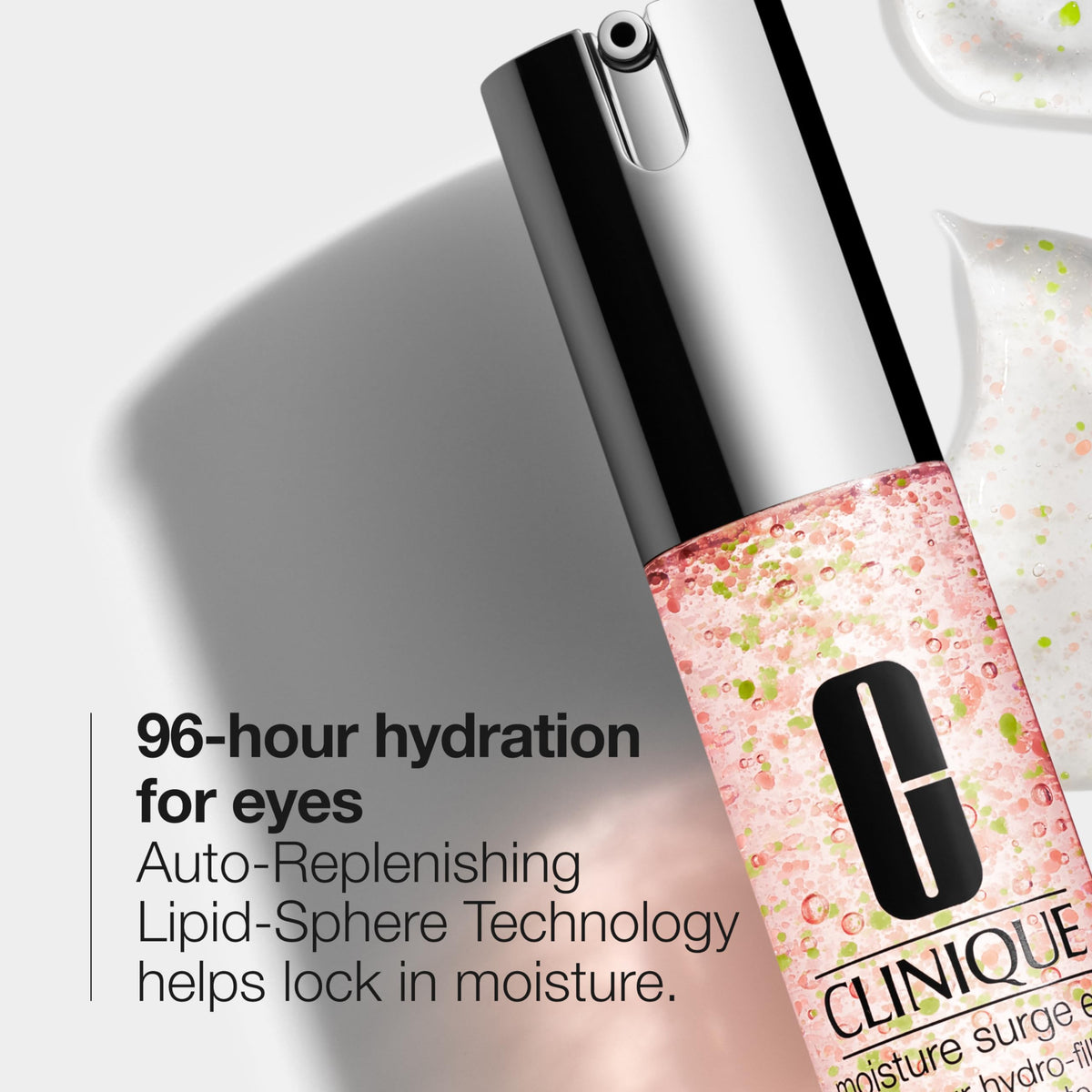 Clinique Moisture Surge gel texture close-up showing cushiony hydration benefit