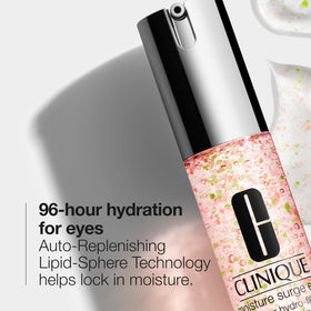 Clinique Moisture Surge gel texture close-up showing cushiony hydration benefit
