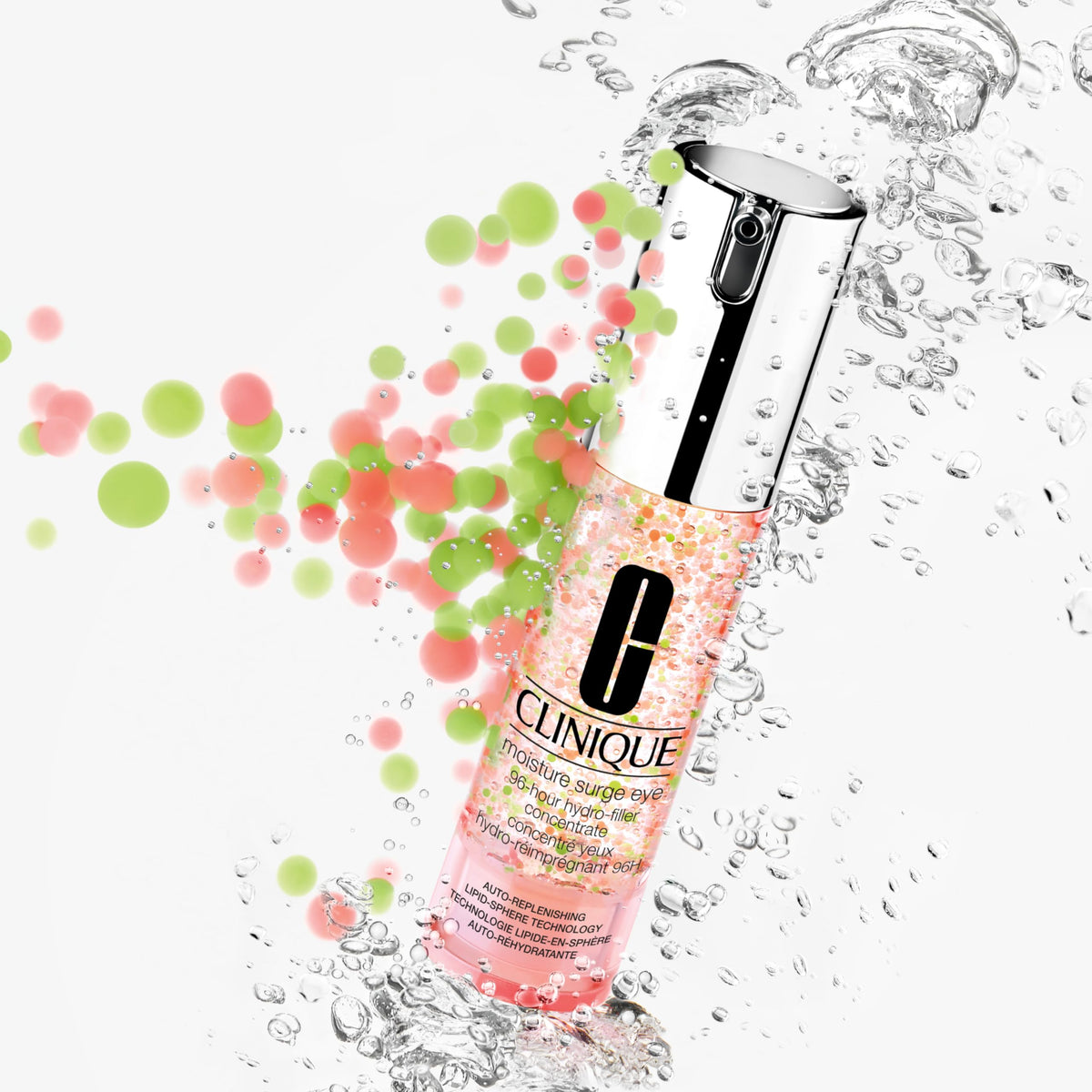 Clinique Moisture Surge mini travel size next to passport showing convenience benefit