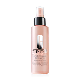 Clinique front bottle view showing brand and hydrating mist benefits