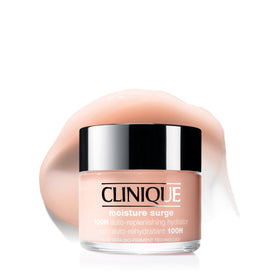 Clinique Moisture Surge front jar showing the product and branding for quick recognition