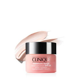 Clinique Moisture Surge front jar showing clean packaging and sun protection benefit