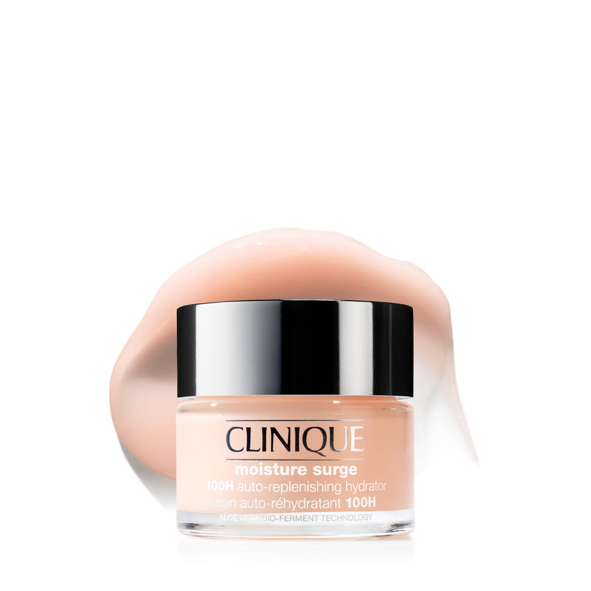 Clinique jar front view showing clean packaging and brand hydration benefit