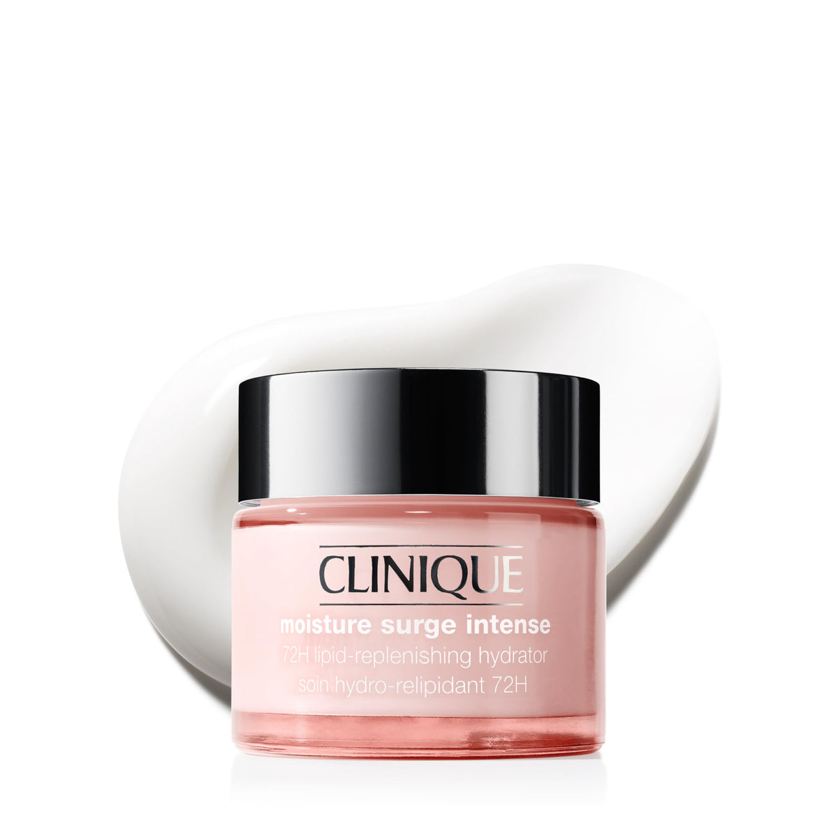Clinique front jar showing Moisture Surge Intense for deep hydration