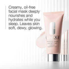 Clinique cream texture close-up highlighting lightweight, oil-free hydration