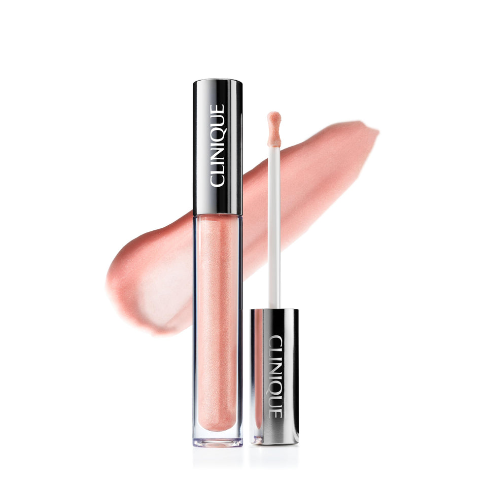 Clinique front packaging showing Airkiss Pop and glossy finish benefit