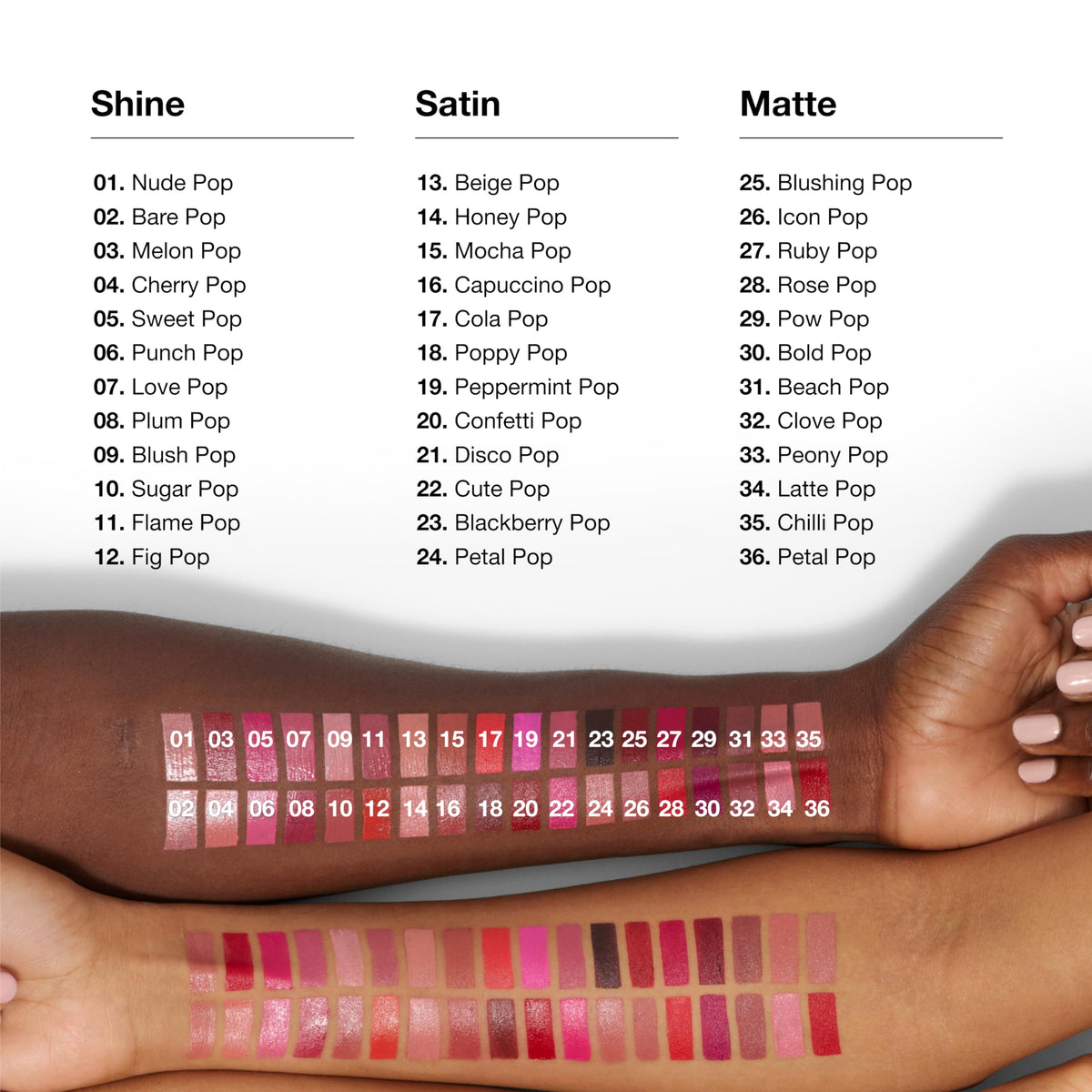 Clinique lipstick held in hand for scale showing compact size and travel-ready benefit