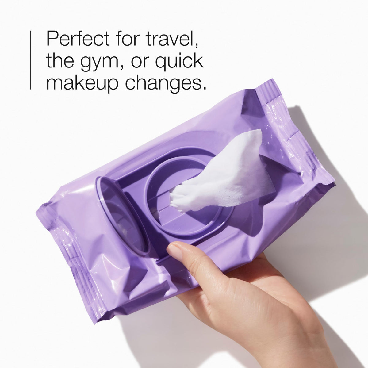 Clinique resealable pouch opening preserving wipes' moisture