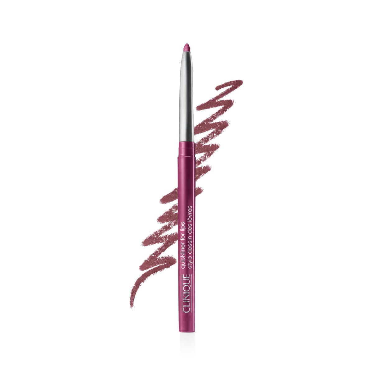 Clinique Quickliner front packaging showing plummy shade and benefits