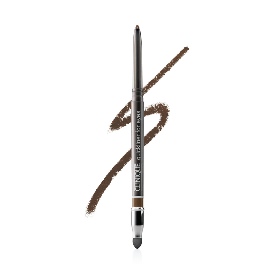 Clinique Quickliner front view showing packaging and color Dark Chocolate for easy selection