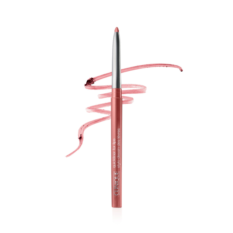 Clinique Quickliner front view showing pink honey shade and compact design benefit