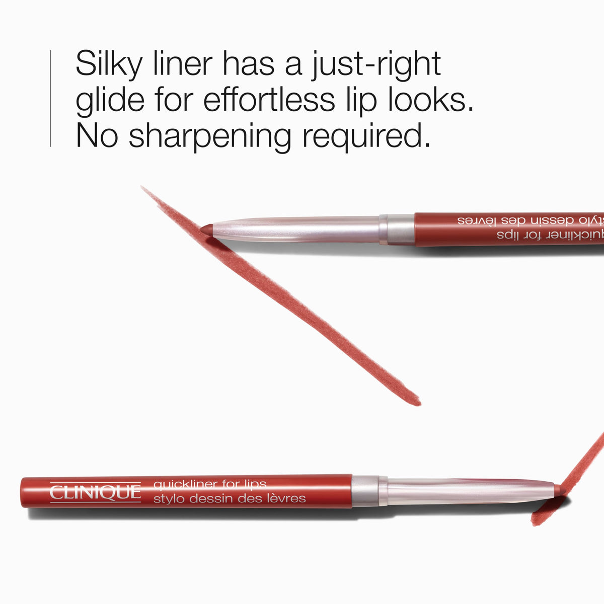 Clinique Quickliner in hand showing compact size and travel-friendly convenience