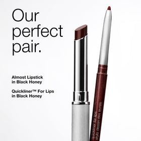 Clinique Quickliner inside makeup bag lifestyle showing everyday portability
