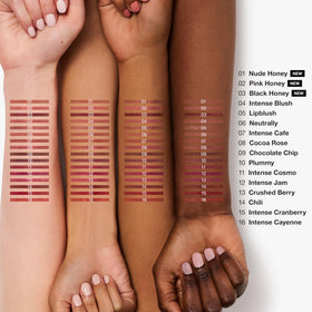 Clinique Quickliner swatch on skin showing true color payoff benefit