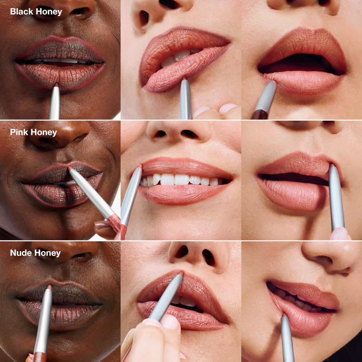 Clinique Quickliner creamy texture close-up for smooth glide benefit