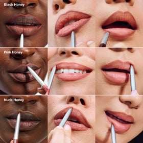 Clinique Quickliner creamy texture close-up for smooth glide benefit