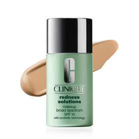 Clinique front packaging showing bottle and label, clear protection for redness