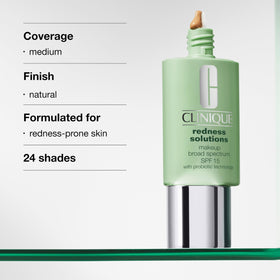 Clinique shade swatch strip showing Calming Neutral for accurate matching
