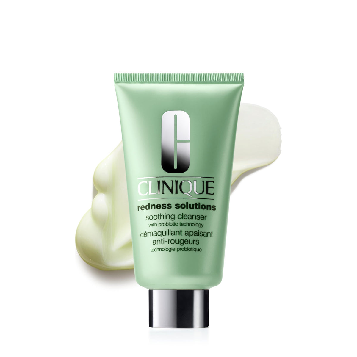 Clinique bottle front view showing product and soothing benefit