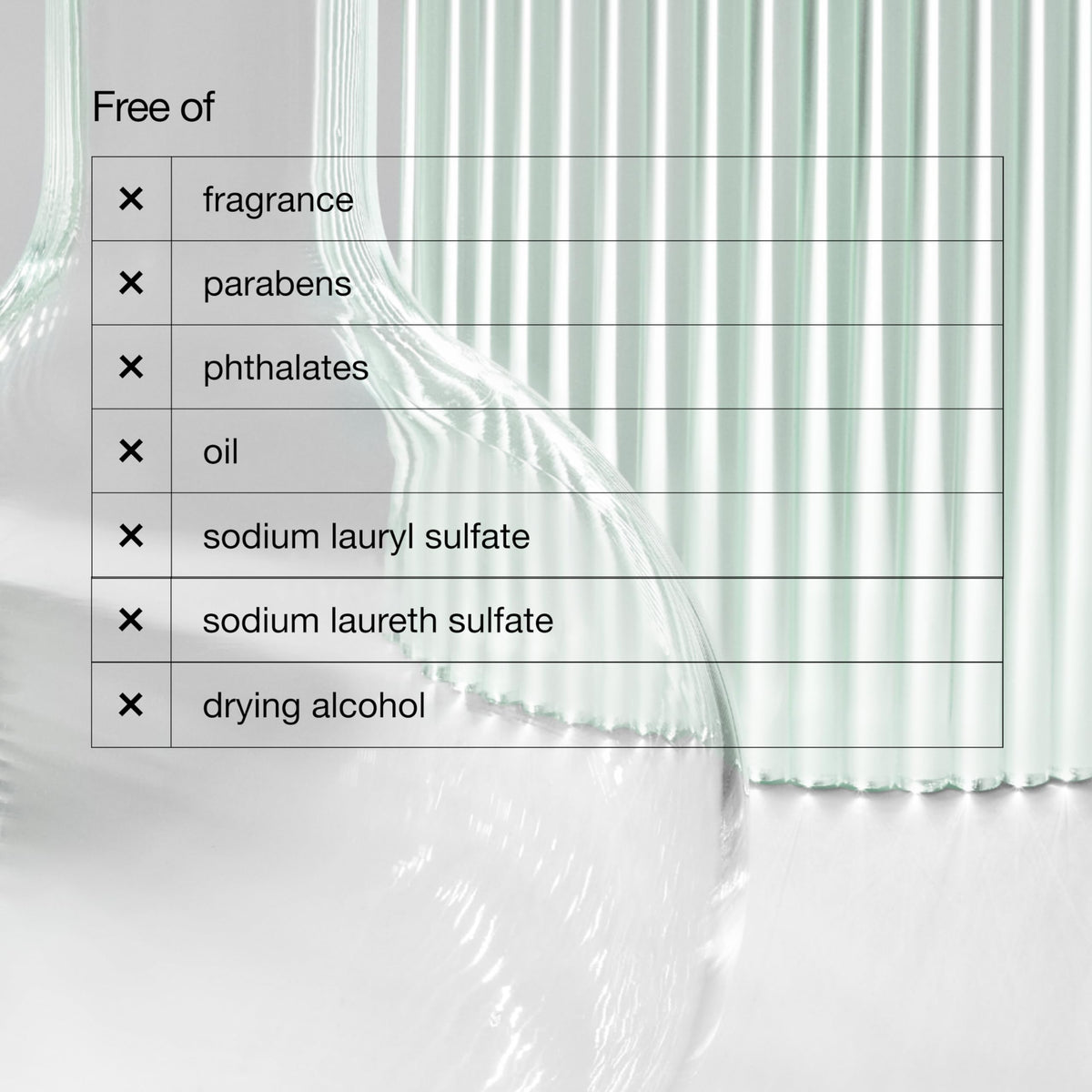 Clinique product label close-up showing ingredient and safety benefit