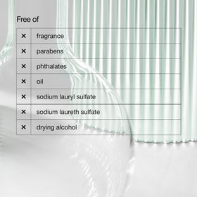 Clinique product label close-up showing ingredient and safety benefit