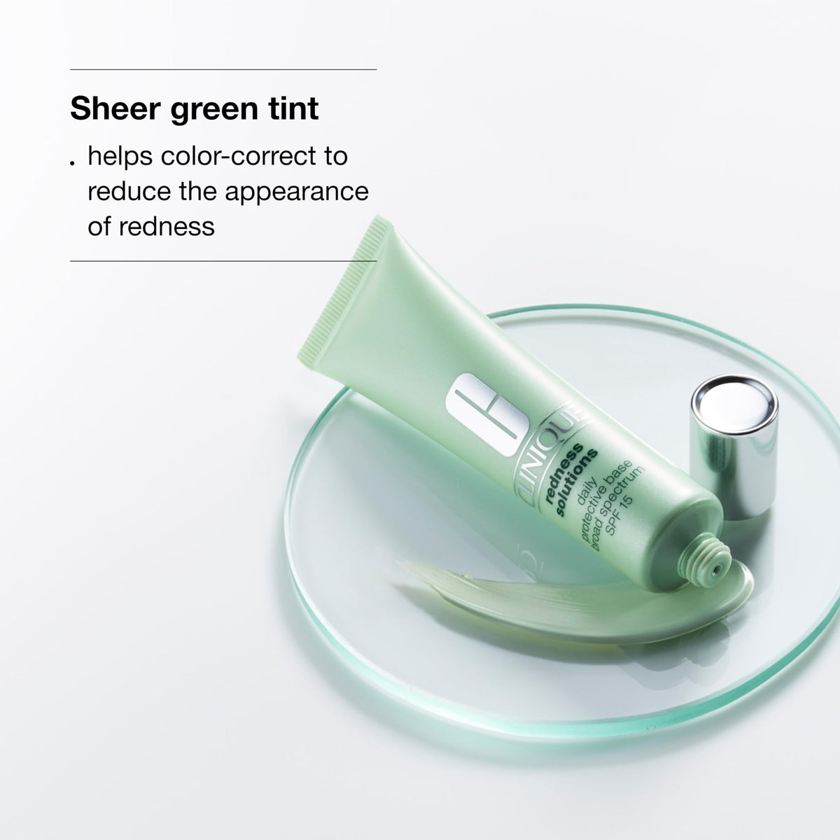 Clinique primer on fingertip showing pump application, illustrates easy dispensing