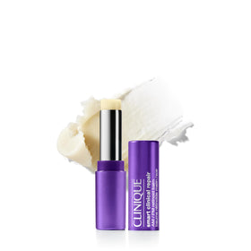Clinique retinoid balm front jar showing compact travel-friendly container benefit