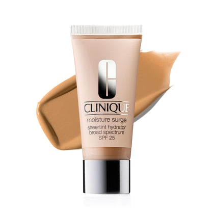 Clinique Sheertint front bottle showing sleek packaging and SPF protection benefit