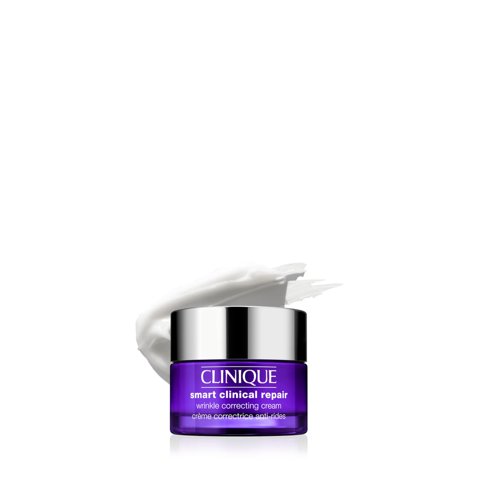Clinique mini jar front view showing packaging and portable anti-wrinkle benefit
