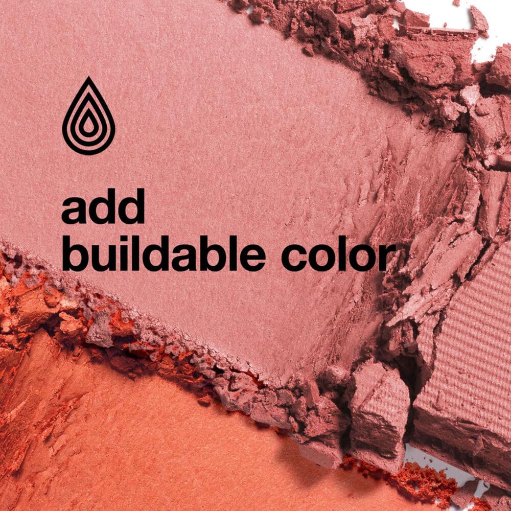 Clinique brush and swatch close-up demonstrating texture and blendability